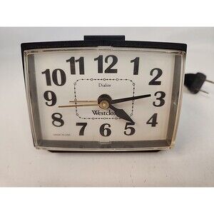 Vintage Westclox Dialite Electric Alarm Clock Model 22090-22540 Made in USA